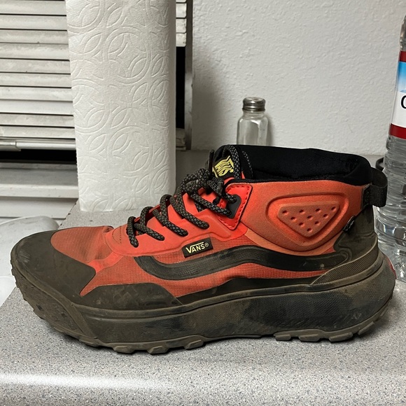 Vans Men's Orange and Black Sneakers - Picture 1 of 1